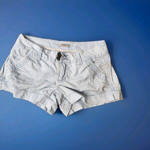 BKE‎ Women's Light Blue Chino Shorts Size 27 | Casual Stretch Cotton Low Rise